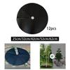 12Pcs Tree Mulch Ring Weed Mat Mulch Ring Mat for Outdoor Landscaping Garden