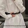 Korean Style Retro Women's Leather Belt with FF Buckle