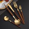 20-teiliges spiegelpoliertes Besteck-Set aus Edelstahl, Tafelgeschirr-Besteck-Set für Zuhause, Restaurant, Hochzeit, Service für 4 Personen