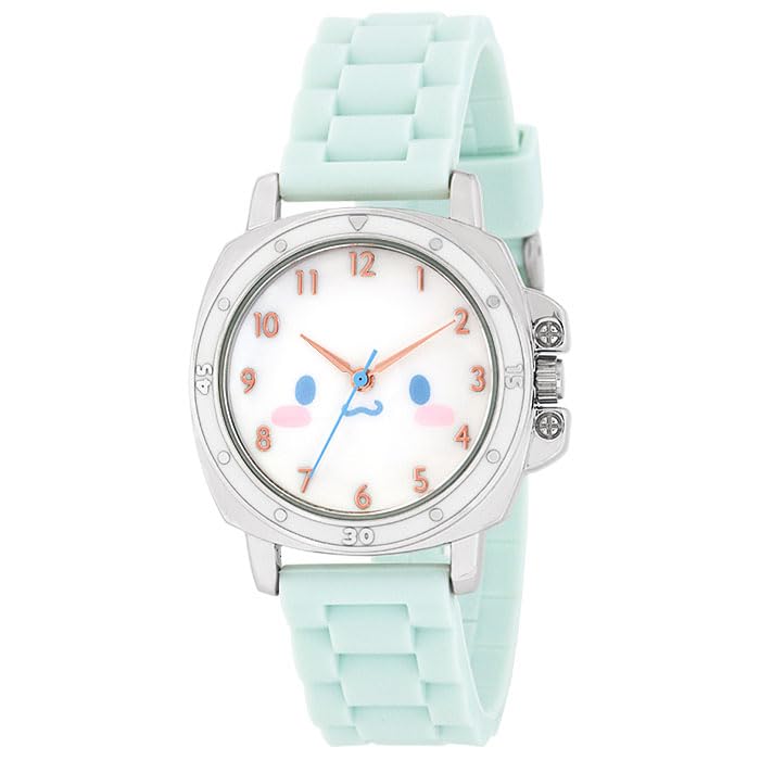 Часы-браслет J-Axis Sanrio с большим резиновым лицом, цвет Cinnamo Blue, CR3C0008-CN, Женские