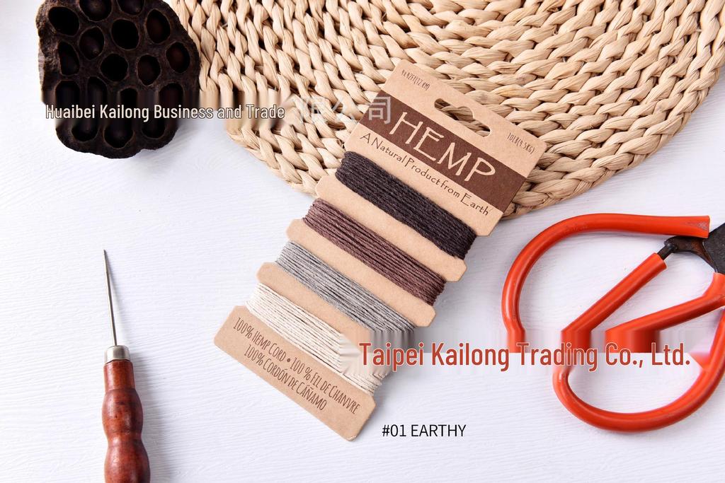 Colorful 1mm Waxed Hemp Cord for DIY, Hand-woven Crafts, 20yd Rope