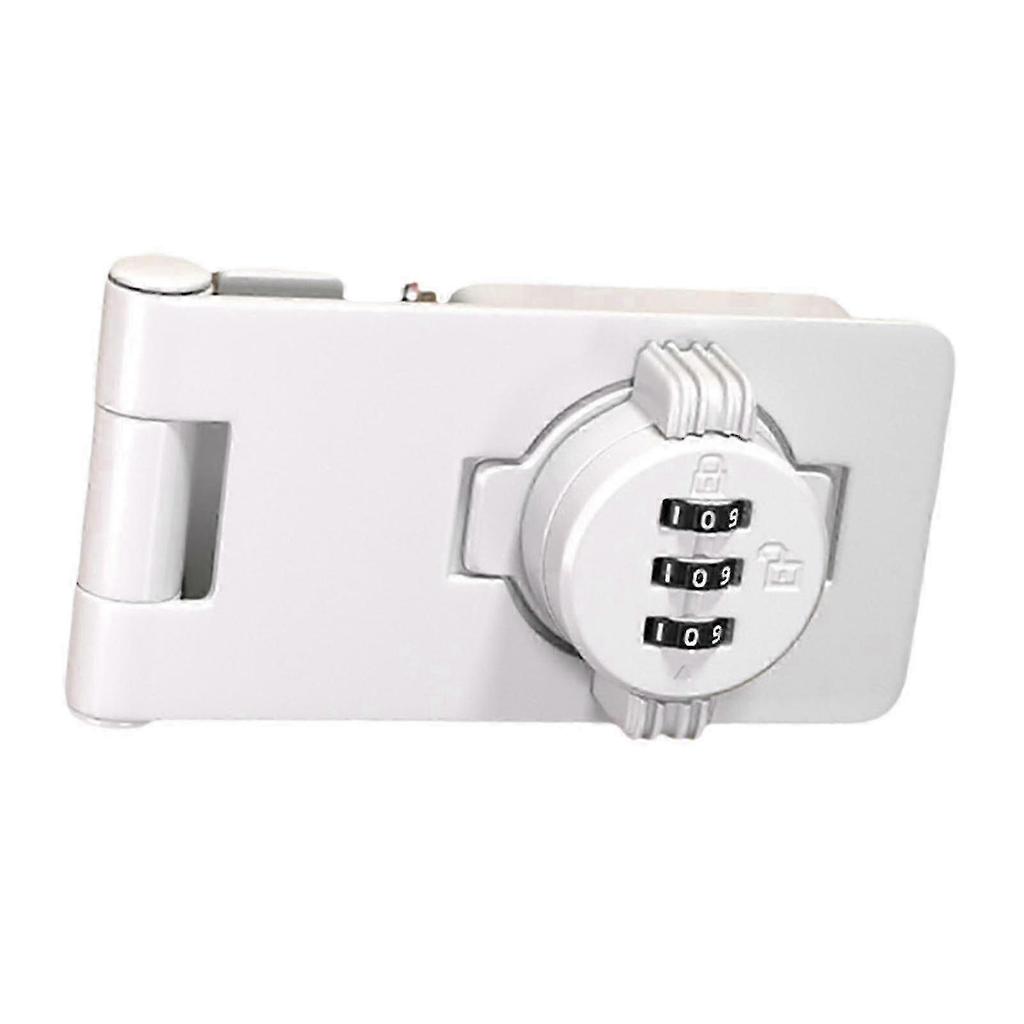 Cabinet Combination Lock,Keyless Lock Closet Box,Bathroom Password Traffic Circle Hasp with Screw for Garage,Deposit Box