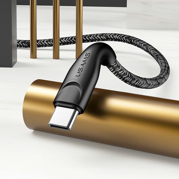 Usams Kabel Pleciony U41 Usb-C 3M2A Czerwony/Red Sj398Usb02 (Us-Sj398) Fast Charge