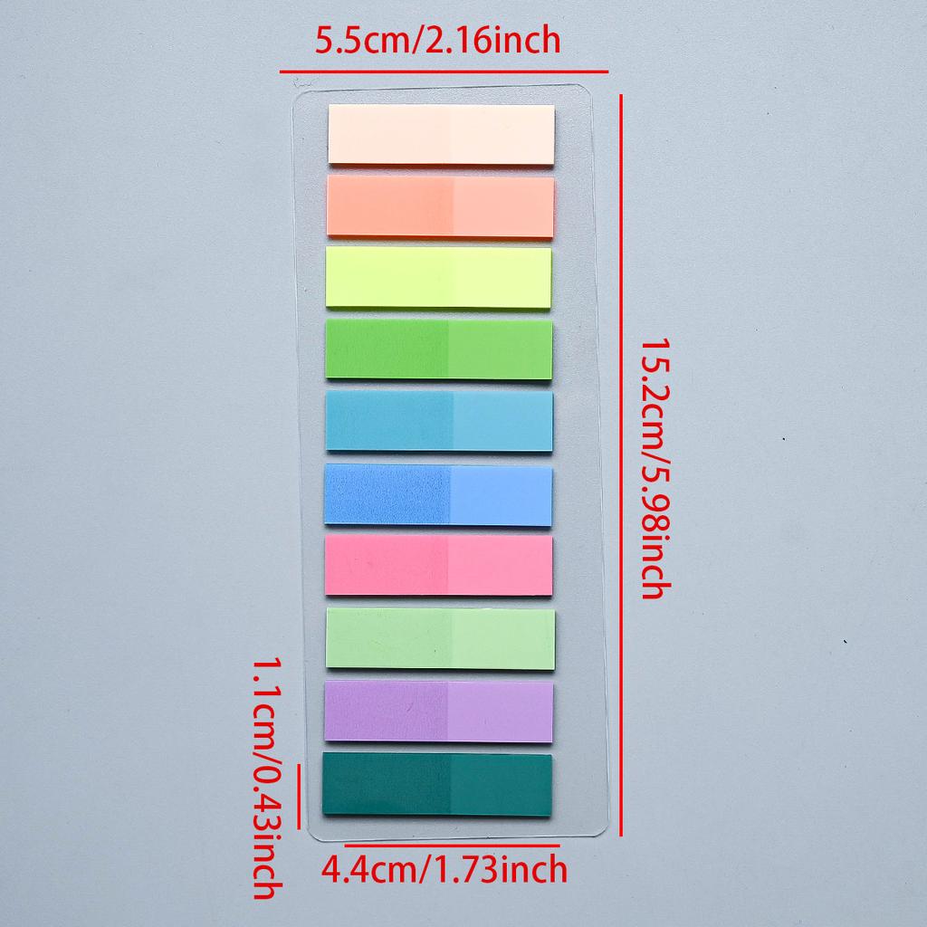 200-4200Pcs Transparent Colorful Index Creative Memo Pads Office School Stationery Self-Adhesive Stickers Sticky Note Pads