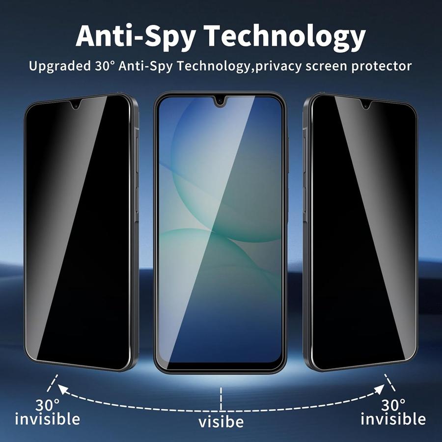 3-pack For Samsung Galaxy A17 A07 Anti-Peeping Privacy Tempered Glass Screen Protector,spy 9H Hardness, Scratch-Resistant, Anti-Fingerprint