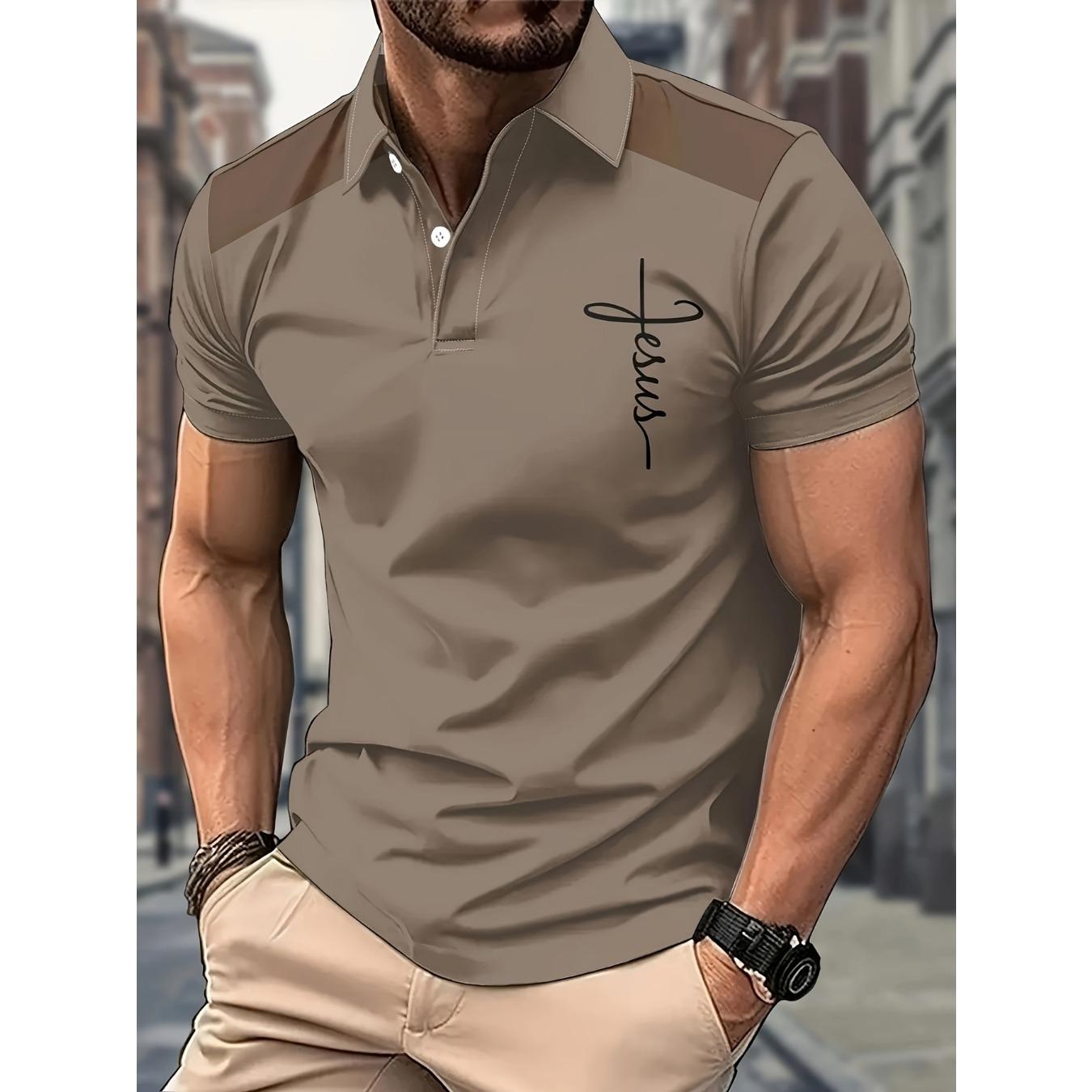 

short-sleeved POLO shirt for summer 2026 features a casual fashionable and comfortable 3D 5XL