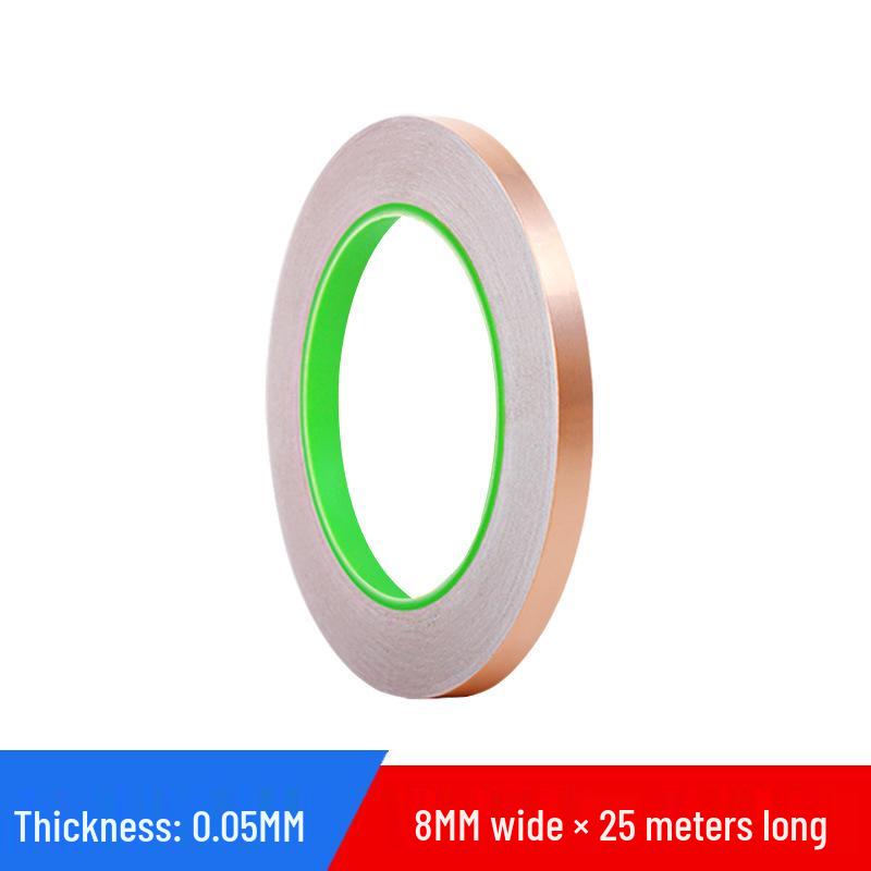 Double-Sided Conductive Copper Tape for Shielding, DIY Circuit Mods, Heat Dissipation, and Temperature Resistance