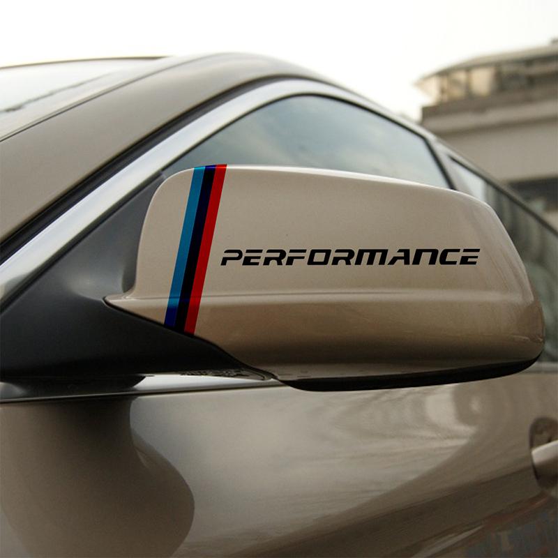 2pcs Car Rearview Mirror 3D Stickers Automobile Decoration for BMW X1 X3 X4 X5 X6 X7 E46 E90 F20 E60 E39 F10 Auto Accessories