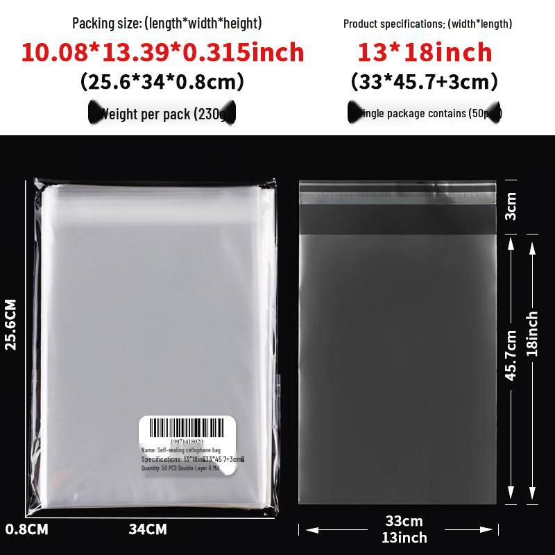 Clear Self-Adhesive OPP Bag for Candy, Snack, or Bread Packaging