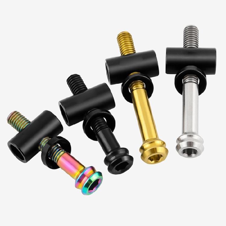 Universals Seatpost Cycling Screws Titaniums Alloy Seatpost Screw 5x30/40mm Seatpost Fixed Bolts Round Head Screw
