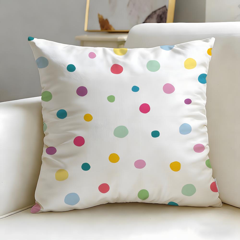 Cute Cartoon Texture Cushion Cover Soft EasyWash Pillow Case Versatile for Couch Bed Travel and Office
