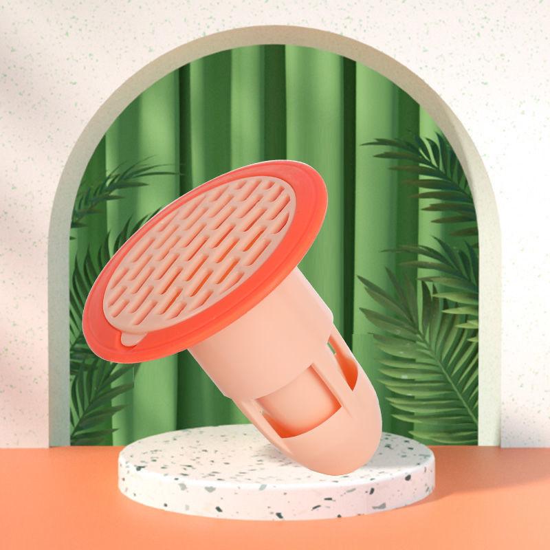 

Floor Strainer Hair Catcher Silicone Hair Stopper Shower Drain Covers Bathtub Shower Drain Protectors with Suction Cups 1PC рожевий