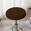 Solid Color Round Chair Cover Thickened Stool Cushion Cover Soft Bar Stool Cover