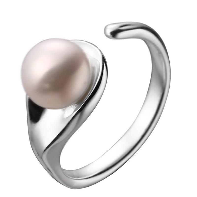 Open Design Stylish Pearl Ring For Women With Modern Aesthetic And Versatile Appeal Fashion