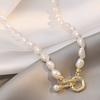 South Korea 'S New Luxury Baroque Natural Freshwater Pearl Necklace For Women New Unusual Jewelry Christmas Gift Accessories