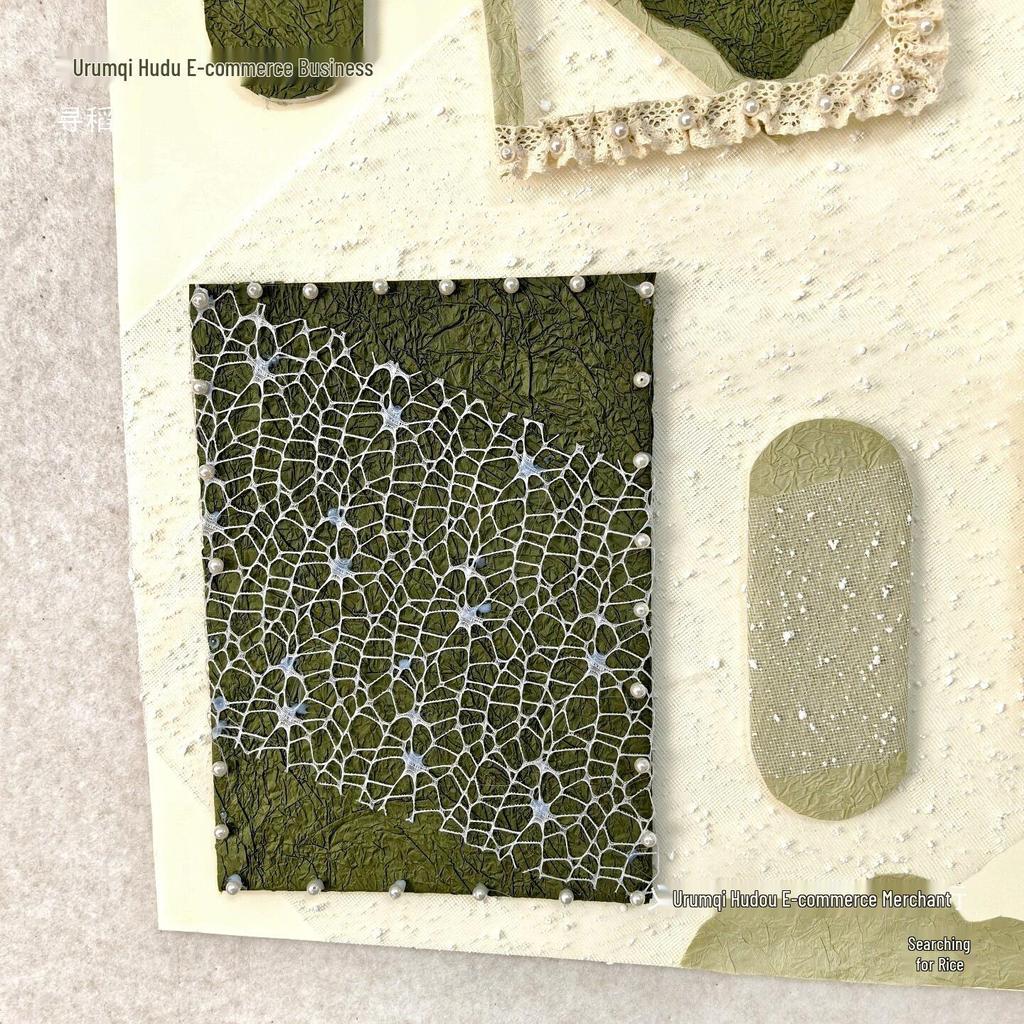 Green Lace-Themed Forest Border for Kindergarten and Homeschool Decoration