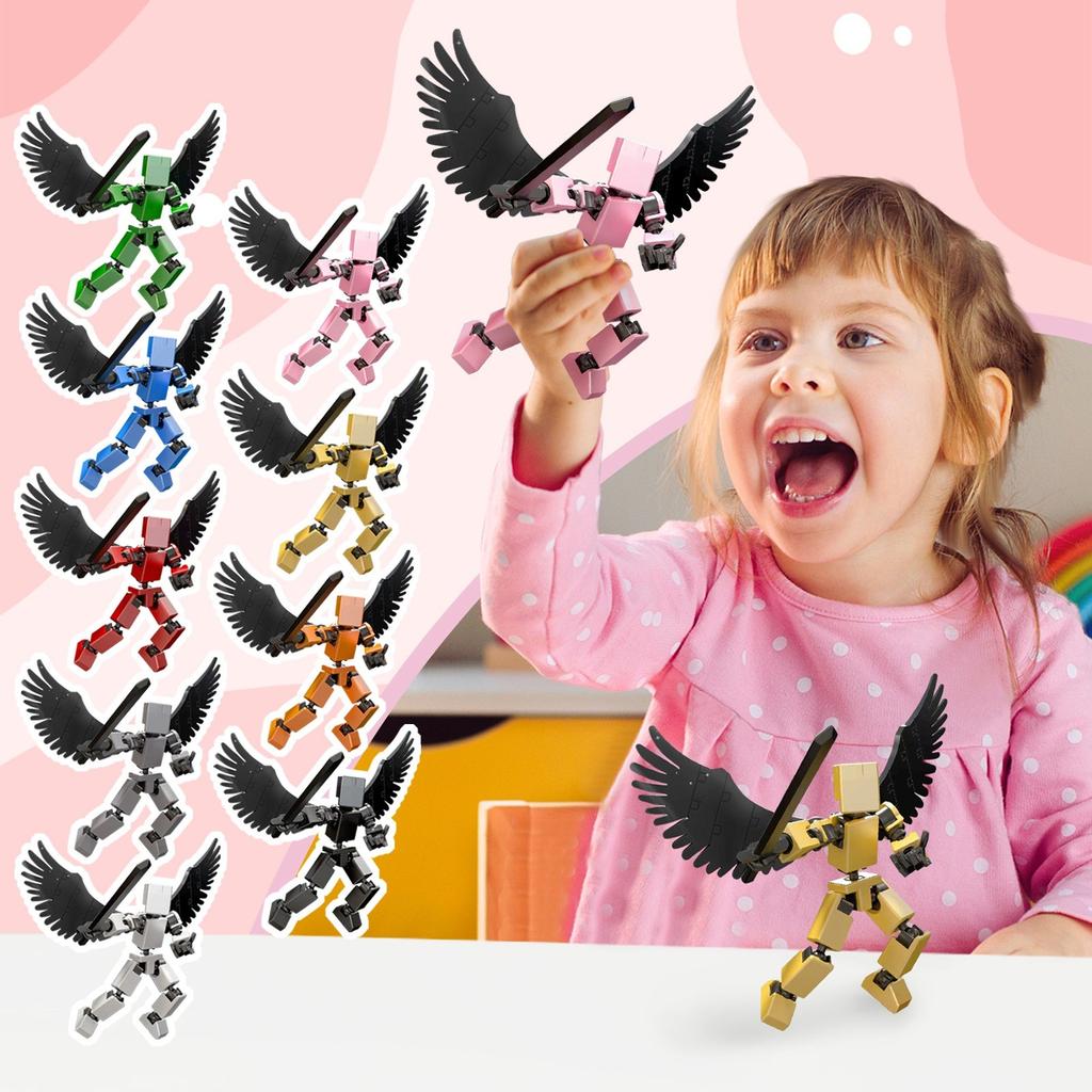 Joint Movable 3d Printed Doll Toy, Creative Decompression Desktop Ornament