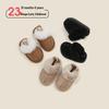 Infant Cotton Pre-Walking Slippers: Warm Velvet, Unisex Autumn/Winter Shoes
