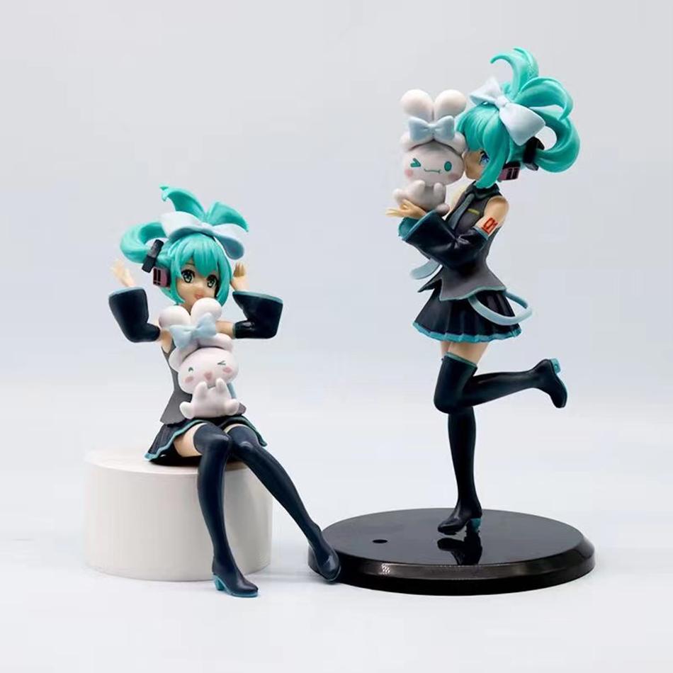 Hatsune MikuNoodles Cinnamoroll Piapro Panda Girls Toy Anime Figure Toy Anime Game PVC Action Figure Collectible Model Doll 5
