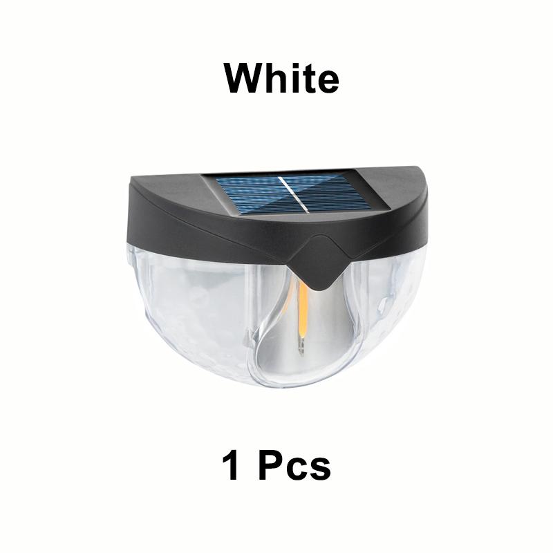 

1/2 шт. Солнечный светодиодный полукруглый настенный светильник, водонепроницаемый, наружное освещение, украшение сада для дорожки, крыльца, двора, садового ограждения