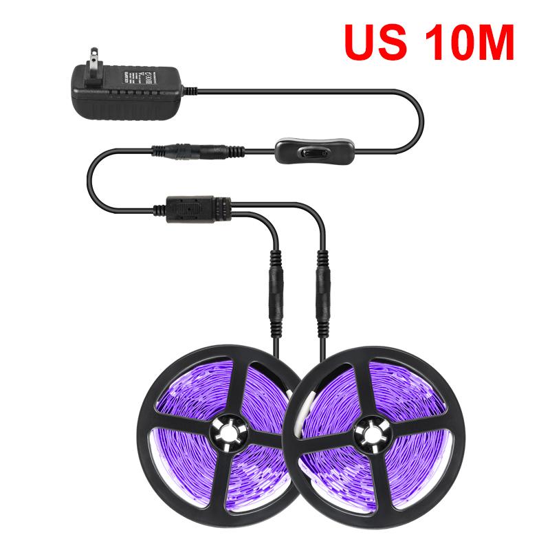 UV LED Strip Light DC12V 2835 SMD Ultraviolet LED Ribbon Flexible Tape Lamp For Living Room DJ Fluorescence Glow Party Lighting