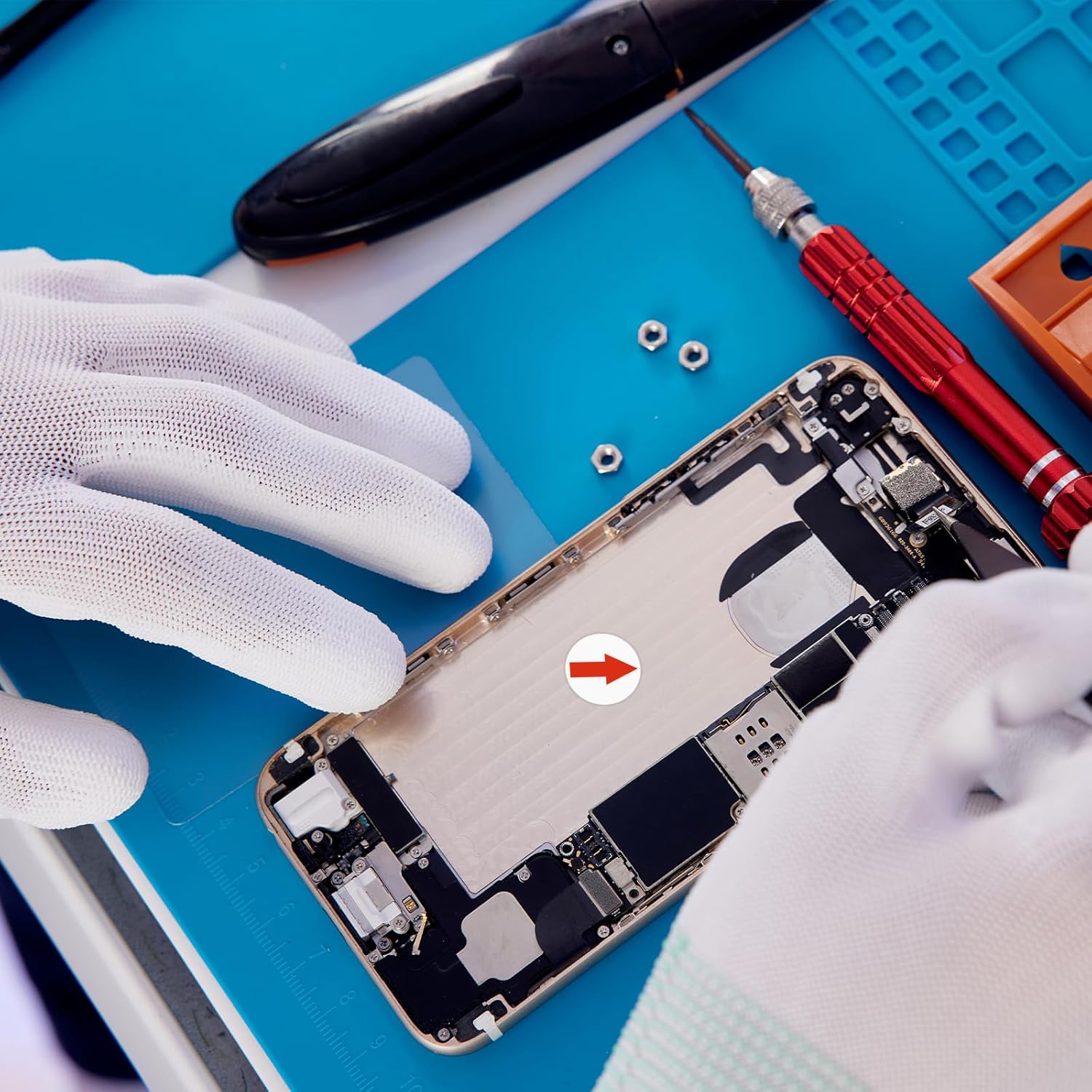 

NUOBESTY 6400 шт. Красные наклейки-точки-стрелки Самоклеящиеся Отклеивающиеся Наклейки Индикатор Дефектов при Проверке Продукции 10 мм