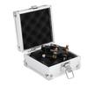 Aluminum Alloy Machine Case   Storage Box with Lock for Moving Coil Machines Electronics Silver 11X11X6Cm