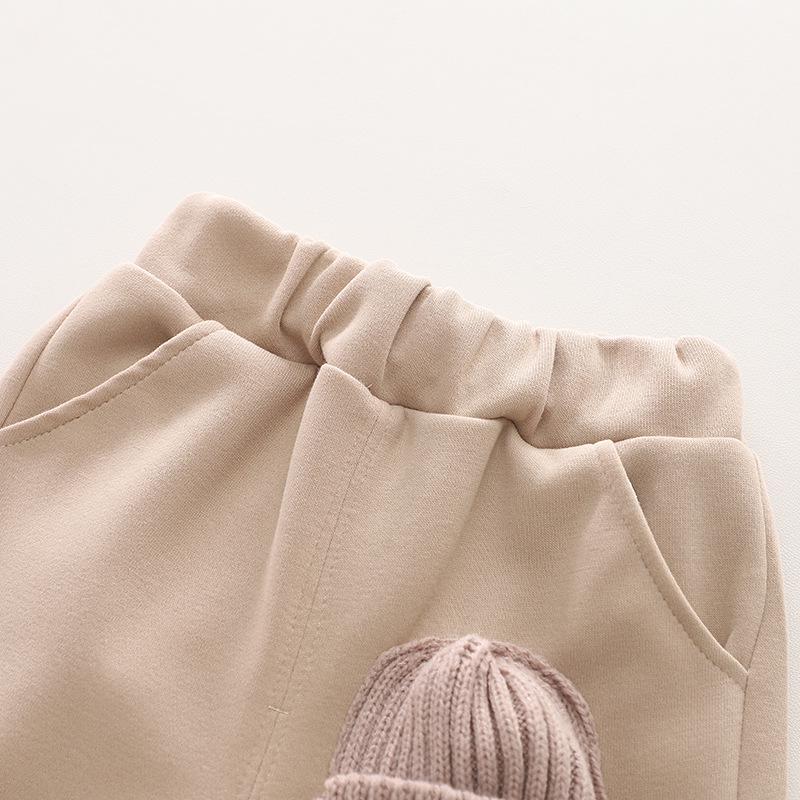 Yihow Boys' 3D Bear Sweatshirt Set - Spring/Autumn Kidswear