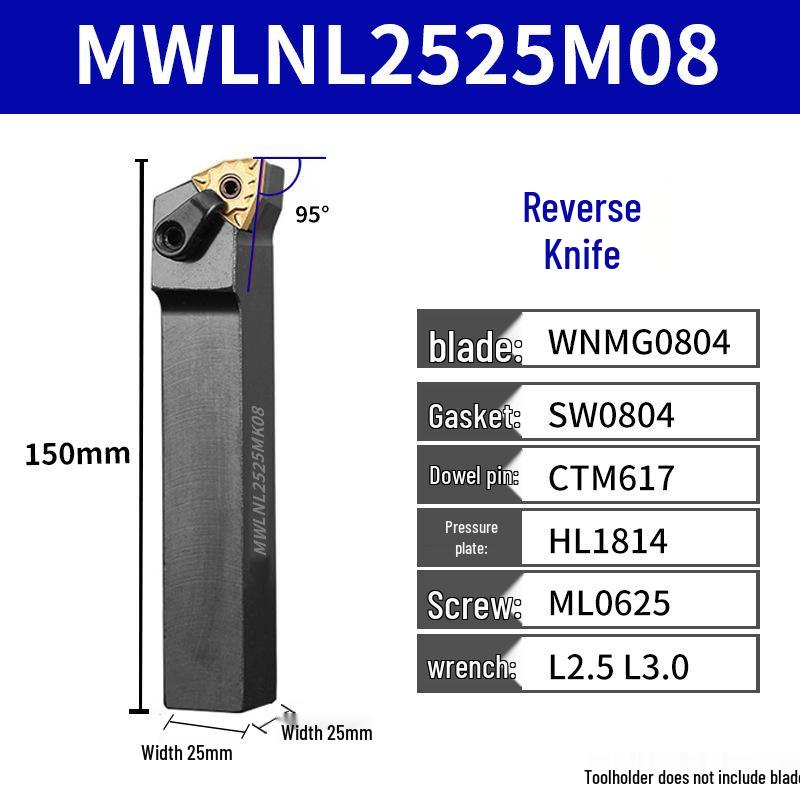 CNC Tool Holder: Peach-Shaped Face Turning Tool MWLNR/MTJNR20