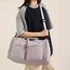Foldable Gym Tote Unisex Duffle Bag with Shoe Compartment Wet Pocket Nylon Weekender Bag for Fitness Travel Swimming