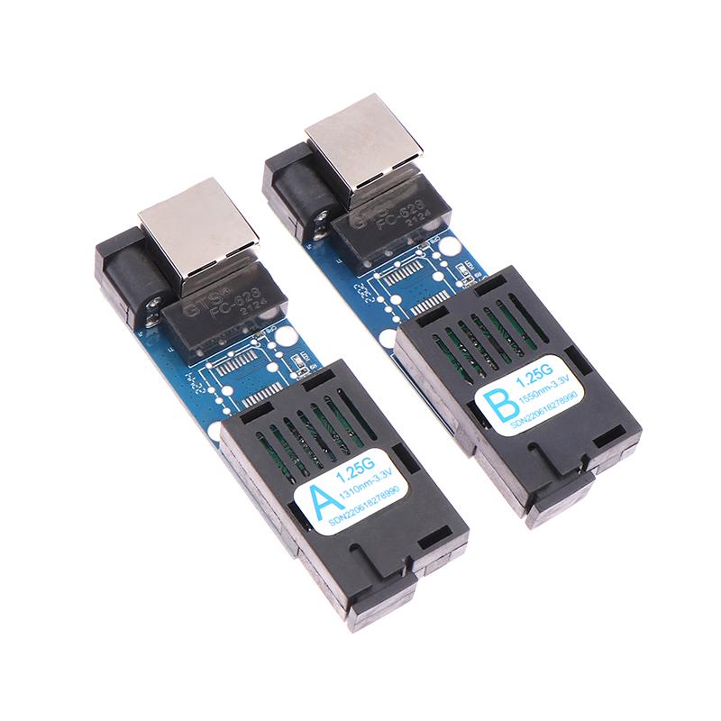 Mini Gigabit Fiber Optical Media Converter 1000Mbps Single Mode 3-5Km Upc/Apc Sc-Port A/B Port