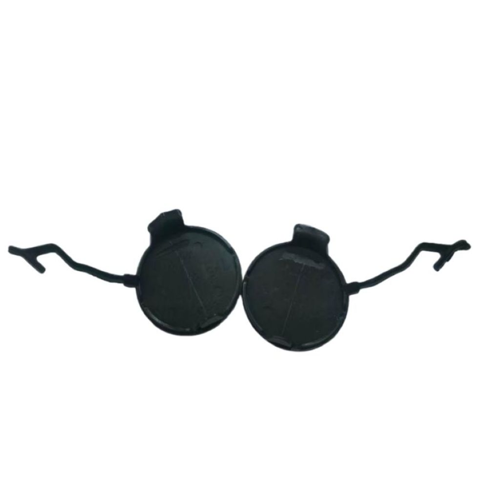 Tapa de Gancho de Remolque para Parachoques Trasero Izquierdo Derecho para Porsche para Cayenne 2011-2014 Plástico Negro Tapa de Agujero de Remolque 95850544900 95850545000