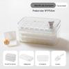 28-Grid Press-Type Ice Cube Tray: Creative Large-Capacity, One-Press Release for Easy Ice Making and Storage