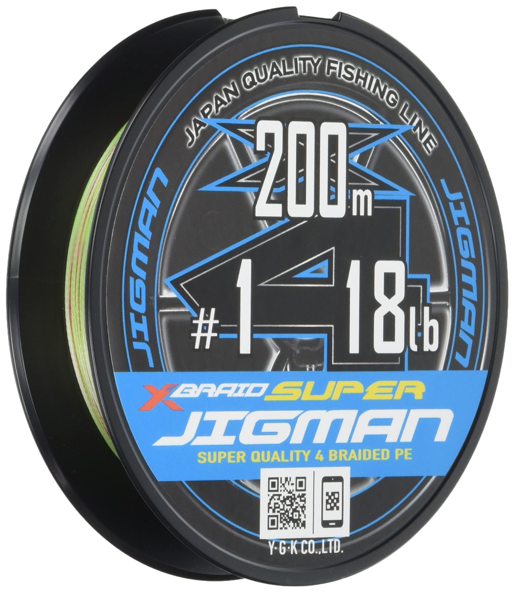 Super Jigman X4 200m 18lb 5 Colors X-Braid #1