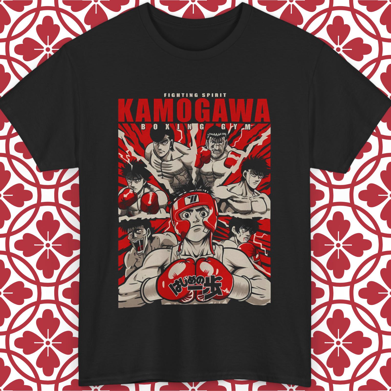 

Hajime No Ippo Anime T-Shirt Mens Womens Tees Top Fighting Spirit Kamogawa Boxing Gym Unisex S-5XL M
