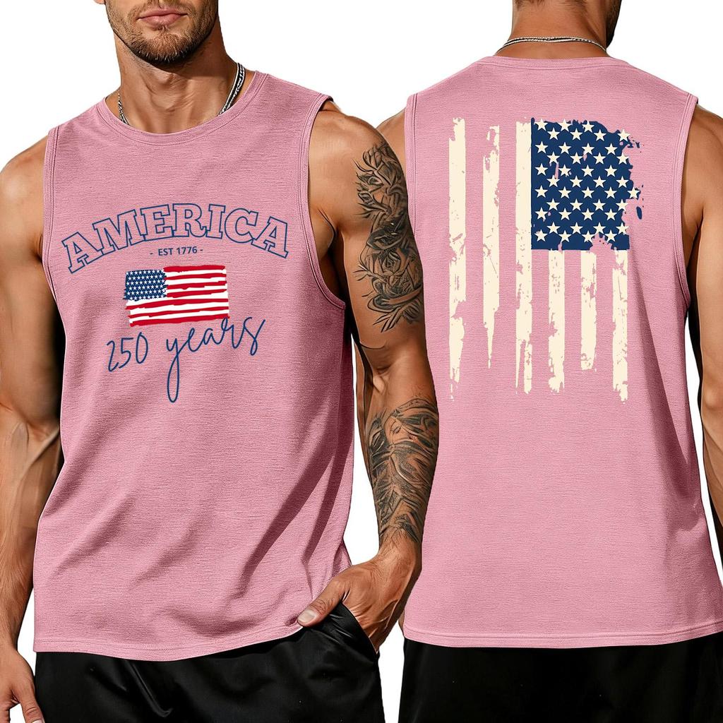 Herren Hemden 4. Juli USA Muskel Tanktops Patriotische Tanktops