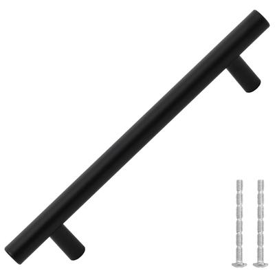 Furniture Handles 10 Pcs Black 128 Mm Stainless Steel