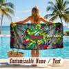Custom Text Beach Towel, Soft Absorbent Swimming Multi-use TowelRapid Wien FC