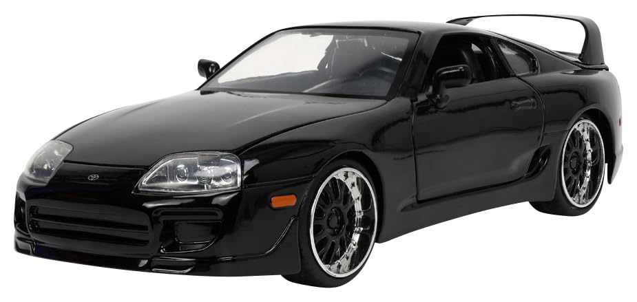 Kyosho Jada Toys Fast Furious Series Scale 5 Toyota Supra 1995 Gloss Black Finished Model JADA33380 & 1/24 F&F