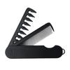 Men's and Women's Dual-Tooth Folding Comb: Wide-Tooth for Beards and Fine-Tooth for Hair Straightening and Styling.