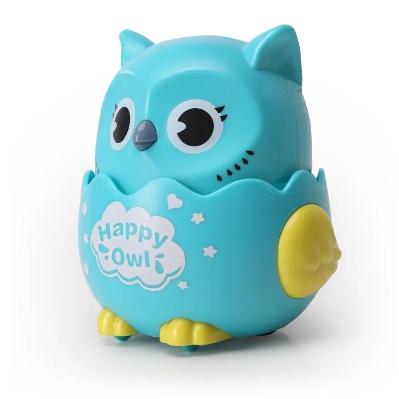Pet Toys Cute Owl Shaped Press Mechanical Sliding Funny Cat Toy Classic Wind Up Interactive Toys for Puppy Cat  Pet Products