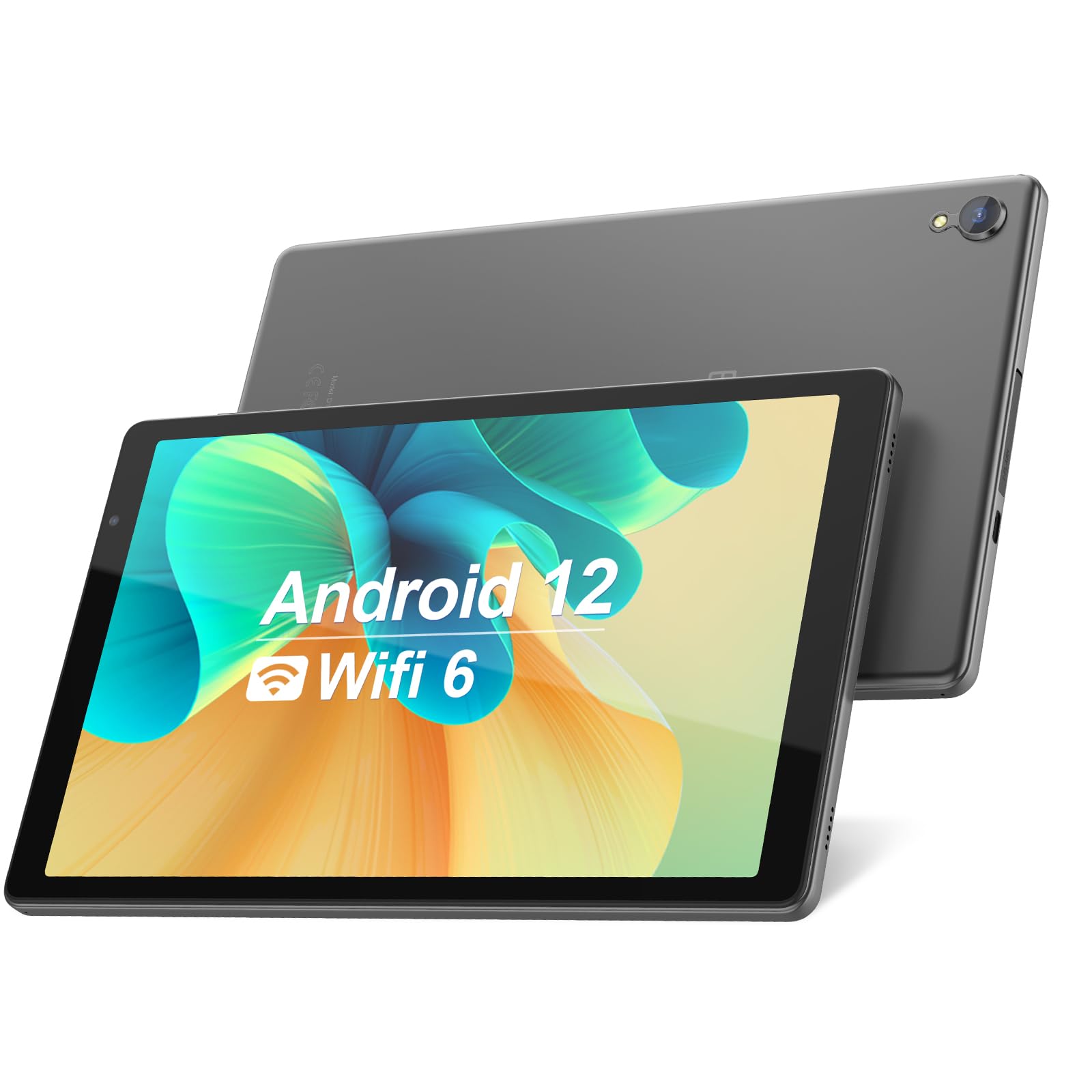

Android 12 32GB ROM 1TB 4GB Dual IPS HD Touch Screen Android Tablet 10.1-inch Tablet, Expandable, 6000mAh, Quad-Core Processor, RAM, 2.4G WiFi, сірий колір