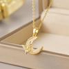Elegant Butterfly Zodiac Pendant Chain For Women With Electroplated Finish Summer Style