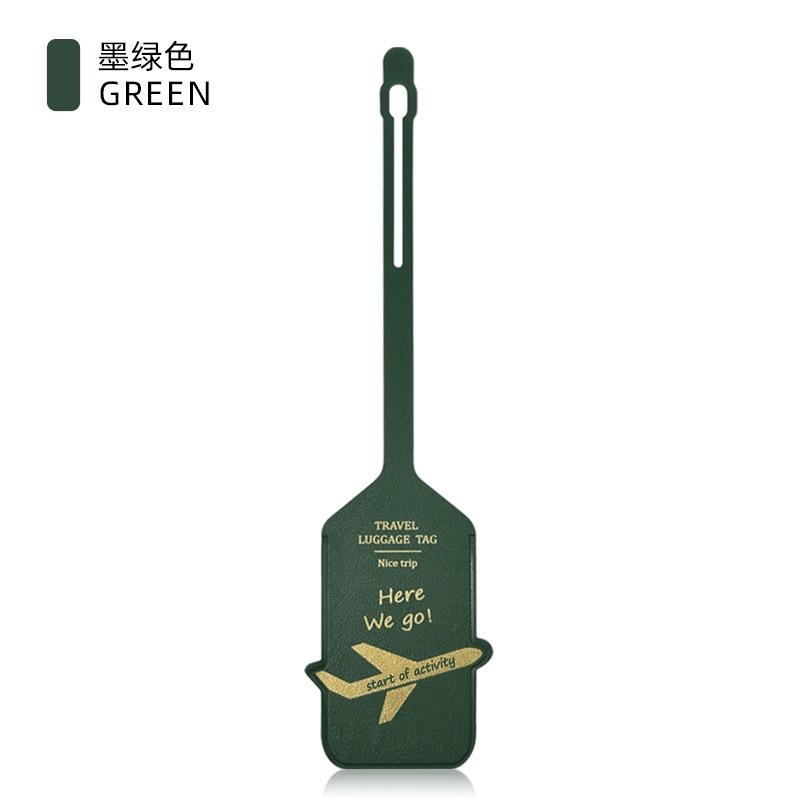 Thickened PU Luggage Tag Women Men Flight Holiday Travel Accessories Suitcase Tags Name ID Address Lable Bag Tags for Luggage