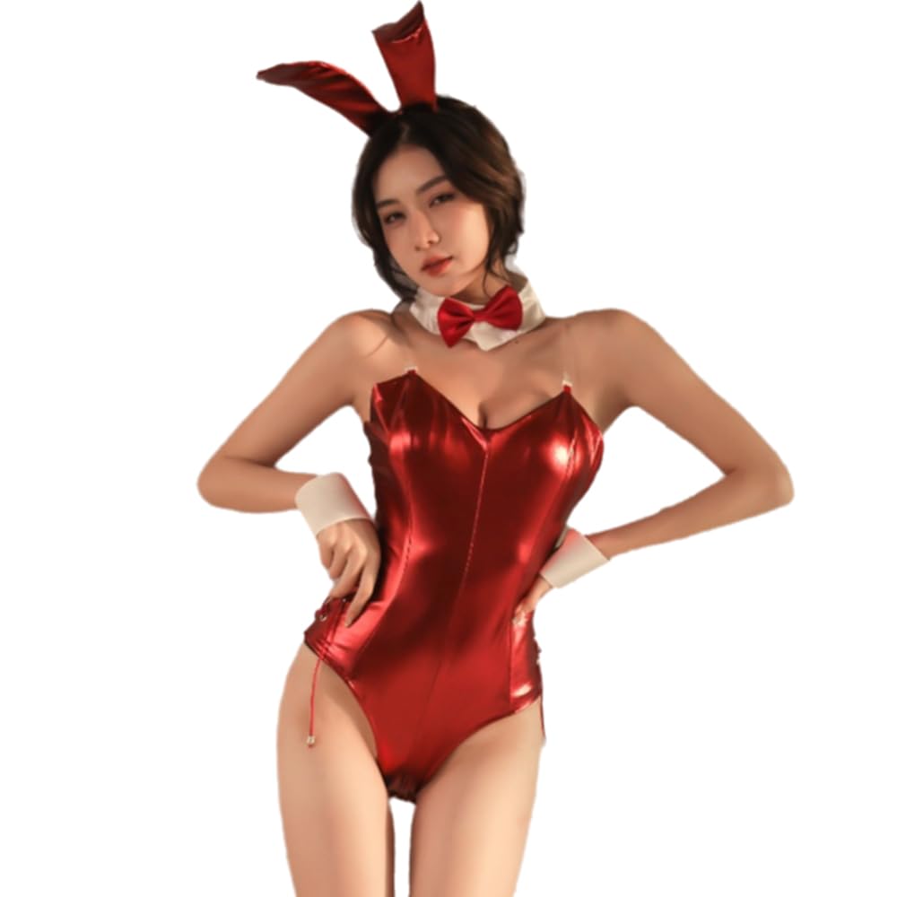 Bunny Girl Open Sexy Reverse Extremely Halloween Off Choker with 6 Piece One Size Fits All [YAISHN] Leotard, Chest, Cosplay, Bunny, Sexy, Erotic,