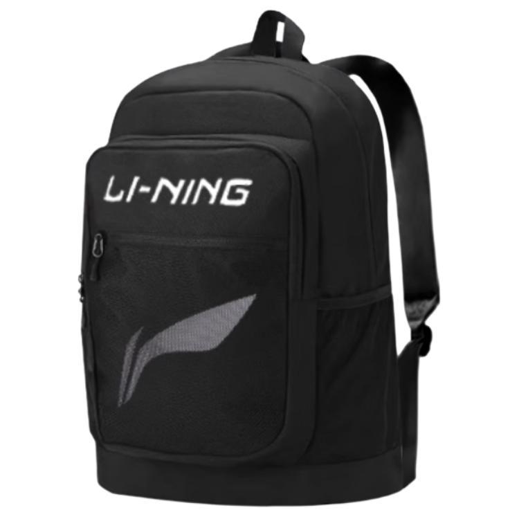 Li Ning Polyester Backpack Regular Unisex Black YBSU033-1