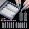 3D Silicone Nail Art Mold for Christmas Snowflake and Leopard Print Designs Reusable Easy To Use DIY Nail  Template