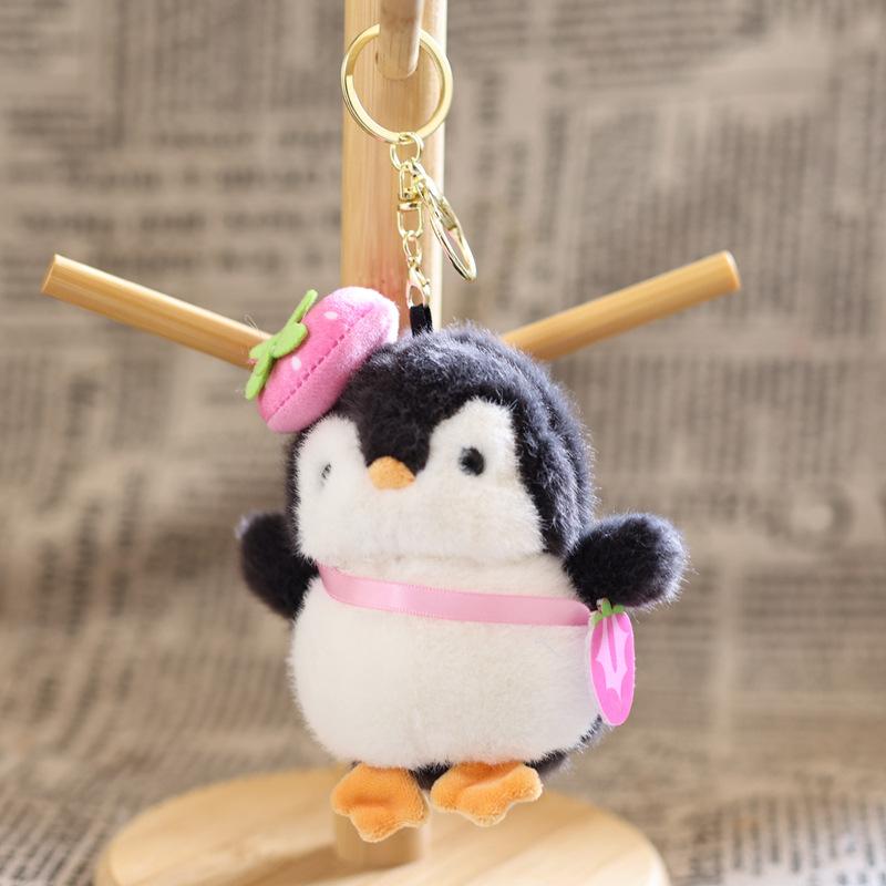 Cute Penguin Plush Toy Keychain Cartoon Stuffed Doll Backpack Pendant Bag Hanging Decoration Lovely Gifts
