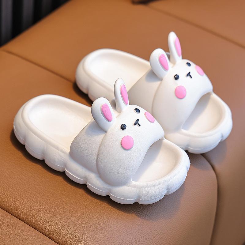 Cartoon parent-child rabbit children's slippers for girls, summer indoor and outdoor non-slip new style comfortable sandals