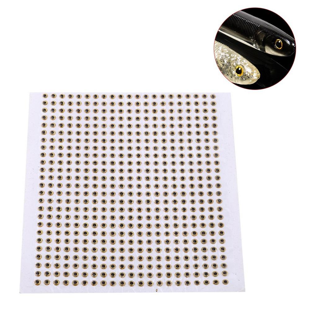 500PCS 3/4/5 mm Fishing Lure Eye Waterproof Fake Fishing Eyes Artificial Fish Eyes  Lure Making